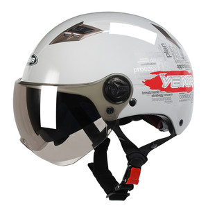 Mustang 3C certified electric motorcycle helmet men and women in summer half helmets new national standard four seasons battery car hard hat