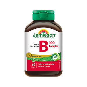 
Jamieson Vitamin B Complex B100B Family Sustained Release Tablets Biotin