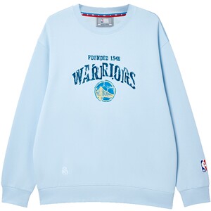 
Jack Jones Spring Crew Neck Sweatshirt Men's Loose NBA Joint Warriors Graphic Print Embroidered Top