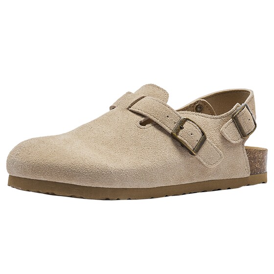 
Hot style apricot Birkenstock shoes for women 2026 summer new style retro all-match shoes for outer wear commuting toe sandals