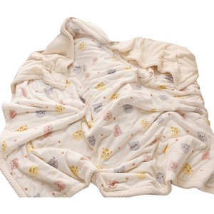 Class A baby children's blanket winter thickened blanket quilt coral velvet small blanket sofa nap office new style