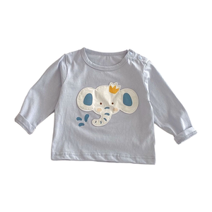 
Children's cartoon T-shirt Spring and Autumn Clothing Korean version of boys and girls tops baby fashionable long-sleeved base shirt baby clothes