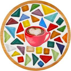 DIY mosaic coaster material package for Christmas gifts