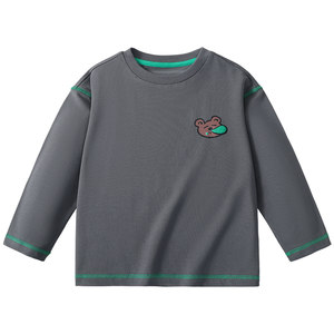 
MQDmini boys' bottoming shirt children's long-sleeved 2026 spring new baby casual T-shirt inner top children's clothing