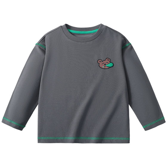 
MQDmini boys' bottoming shirt children's long-sleeved 2026 spring new baby casual T-shirt inner top children's clothing