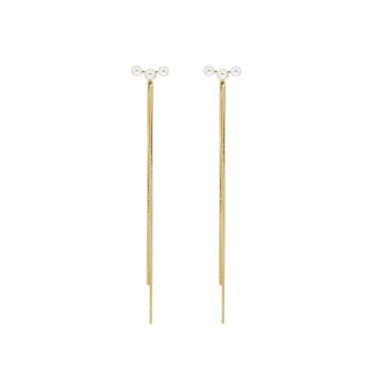 Green mustard earrings French style non-pierced earrings