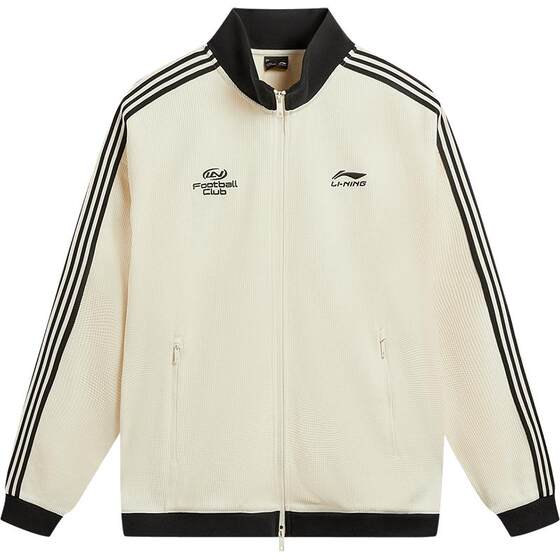
Li Ning Waffle Jacket Women Spring 2026 New Couple Zipper Sweater Retro American Top Sports Jacket Men