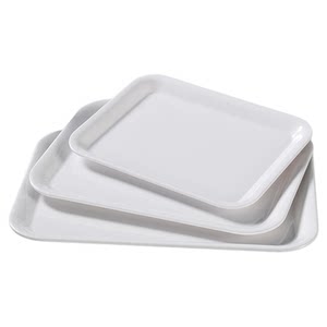 
Melamine plate commercial catering special tray dinner plate hot pot barbecue fried skewers plastic serving plate rectangular side dish plate