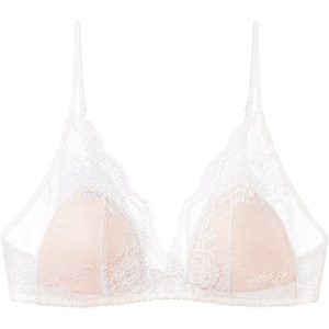 
Xiaoqinxian Miss Curious Spaghetti Strap Underwear Women's Summer French Pure Desire Lace Small Breast Bra Set 2026 Inner Build