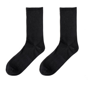 Pure cotton men solid color sports pile stockings long stockings white mid-tube socks for girls cotton socks men