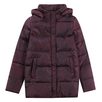 Old man down jacket Women thick white duck down old lady
