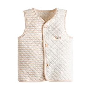 
Rabbi 2026 Spring and Autumn Children's Clothing Children's Vest Colored Cotton Warm Vest Silk Cotton Male and Female Baby Infant Vest