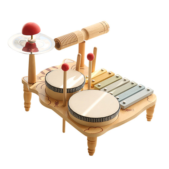 
German children's toys music drum set baby multi-functional music table percussion instrument xylophone early education puzzle