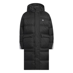 
Warm, loose and comfortable long three-stripe duck down hooded down jacket for men and women adidas adidas clover