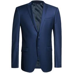 Vicutu Men's Suit Tops Pure Wool Business Formal Fit Suit Jacket