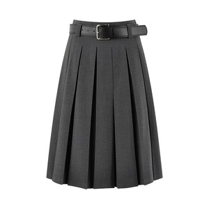 
Qiushui Yiren's classic high-waisted A-line skirt 2025 winter new style smart slim and fashionable versatile skirt