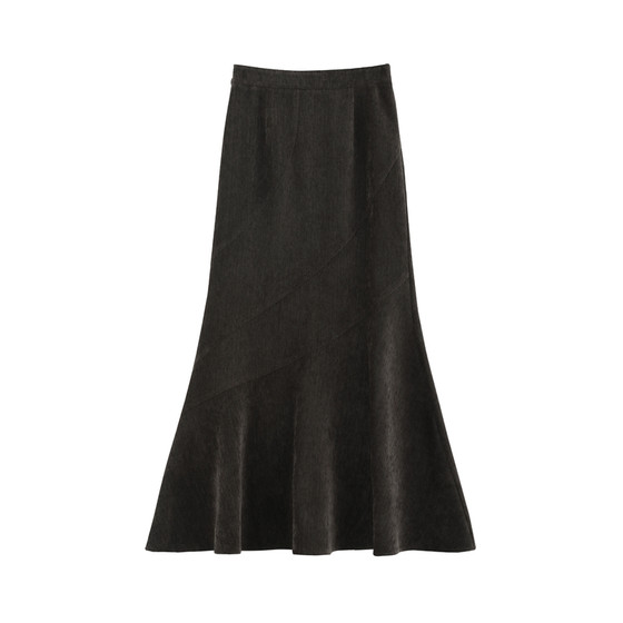 
[Tit] Fashionable vertical texture mottled feeling slimming three-dimensional deconstructed high waist slimming fishtail skirt-FW292