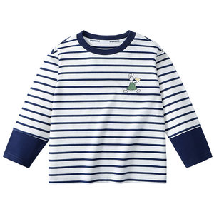 
MQDmini children's long-sleeved T-shirt 2026 spring new boys' bottoming shirts girls' tops baby inner wear children's clothing