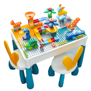 
Children's building block table multi-functional assembled large particle toy puzzle for boys and girls 3 to 6 years old enlightenment early education and intelligence
