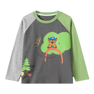 Paw Patrol Boys Long Sleeve T-Shirt Spring and Autumn 2026 New Children's Cotton Top Spring Baby Boy Clothes