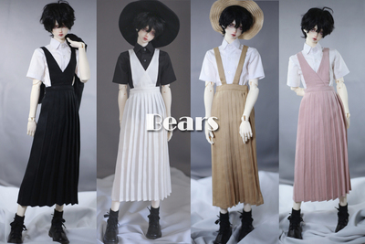 taobao agent ◆ Bears ◆ BJD baby clothing A418 Bands long pleated skirt 4 color 1/4 & 1/3 men and women & uncle