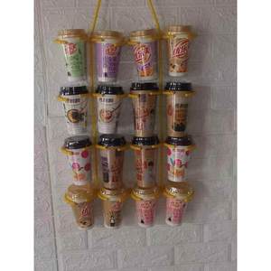Potato chips hanging plastic snack shelves display frame French fries hanging custom milk tea cup frame shop supermarket shelves convenience