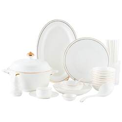 Dishes set round table ceramic tableware