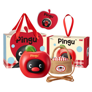 Maktub Pingu Apple Hand Warmer USB Rechargeable Hand-held Self-Heating Baby Warmer Winter Cute Portable Mini Birthday Gift Girl Gift Christmas Gift Student