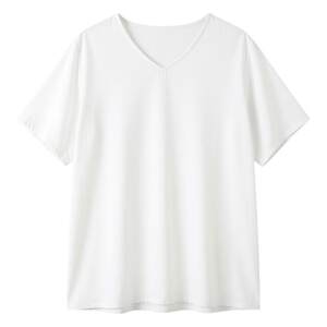 
Loose women's summer tops short-sleeved V-neck large size medium-length cotton silk simple solid color T-shirt bottoming shirt