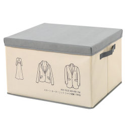 Covered wardrobe folding large dormitory storage box