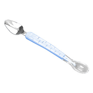 
Baby double-headed mud scraping spoon baby eating fruit artifact food supplement tool full set of home baby digging apple mud tableware