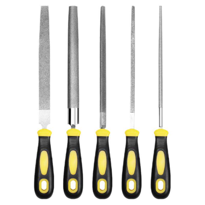 New Vision Diamond File Set - Flat, Semicircular & Triangular - Metal ...