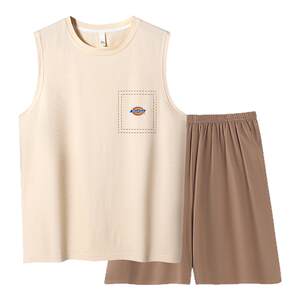 
Dickies suit pajamas men's 2026 new summer thin 47.5% cotton premium men's ice silk vest