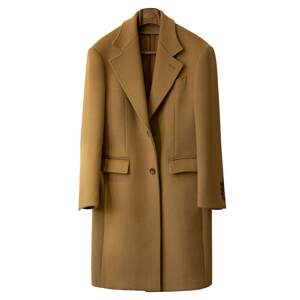 Cultum100%wool weight pound 880g Chaster coat men's medium long winter thickened casual woolen jacket
