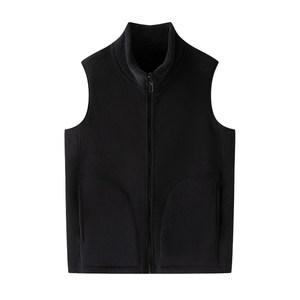 
Catman 550G Ollie velvet stand collar zipper vest for men 2025 new winter thickened thermal vest vest and waistcoat