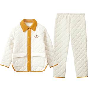 Hongdou Home Pants Couple Can We Wear Autumn and Winter Cotton Clothes Men's Windproof and Warm Women's Home Clothes Set