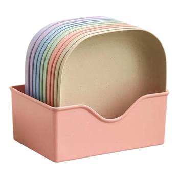 Bone-spitting dish household bone-spitting dish plastic base storage