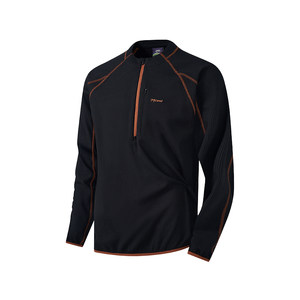 
714street moisture-absorbent and quick-drying sports T-shirt men's 2026 spring loose half-zip waffle long-sleeved couple's shirt