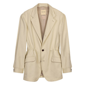[100% washed cotton, high weight cavalry twill] CULTUM Italian casual suit collar jacket for men