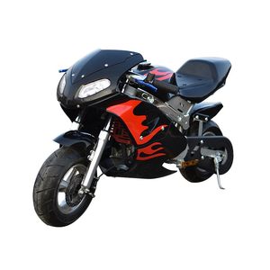 2025 new Houbang Lights Small Party Racing Small Motorcycle Children's 49CC Mini Motorcycle Sports Car Gasoline