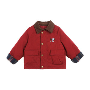 
Little O Dad Baby Boy Baby Winter Suit Warm Sweater Cardigan 2025 New Baby Red Jacket