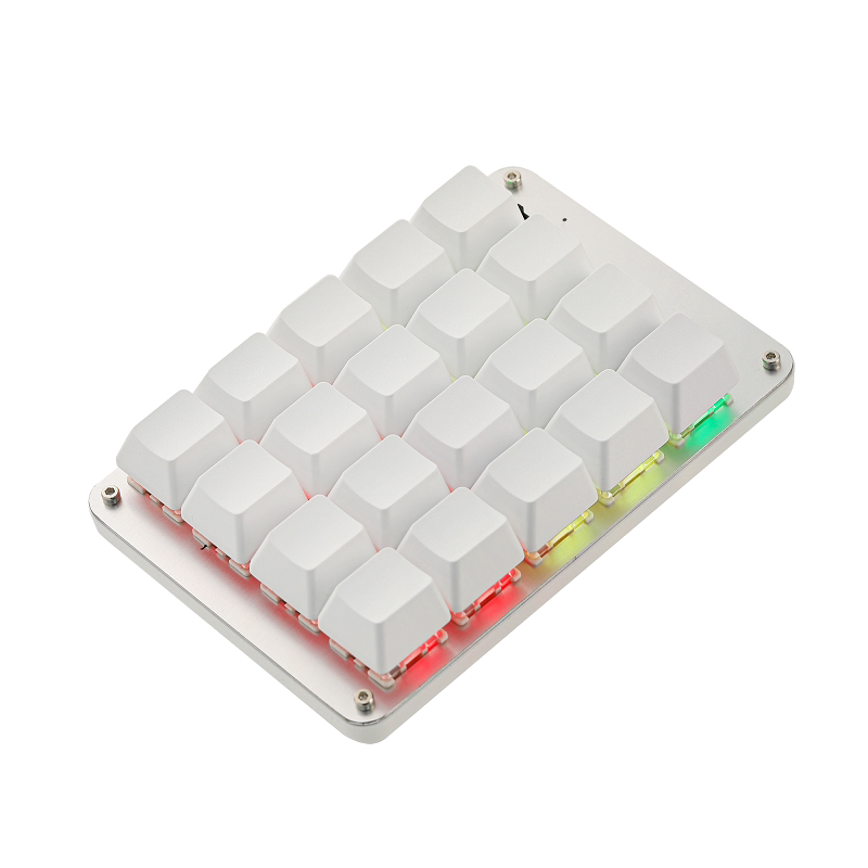 Red Switch Macro Keyboard Ergonomische Aangepaste Knoppen USB Mini- toetsenbord voor Pc (12 toetsen met 2 knoppen