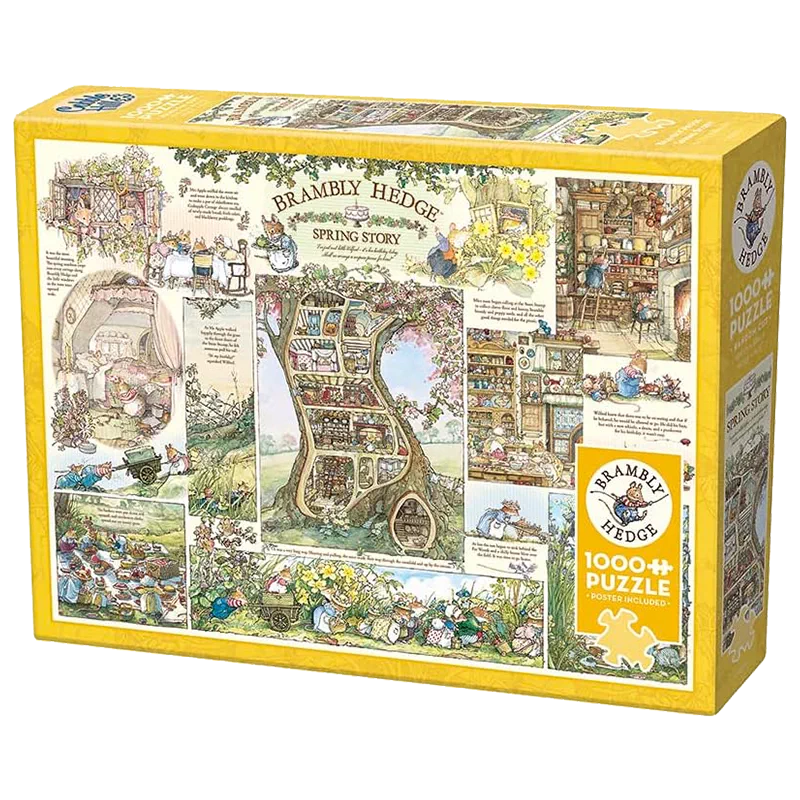 Cobble Hill Koi Pond Puzzle - 1000 Pieces, Low-Glare Linen Finish, Made In USA With Included Poster