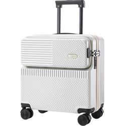 Luggage Women's 18-inch Small Trolley Case Can Board The Plane Trolley Case Lightweight Multi-functional Front Opening Suitcase Male