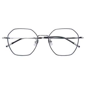 Loho anti -blue light glasses anti -radiation fatigue female men's men's without number flat glasses frame ultra -light all -titanium glasses rack
