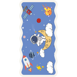 Anti-slip thick plush bedside carpet floor mat