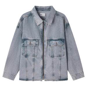 
Liushi men's retro heavyweight versatile denim jacket 2026 new spring boys' wide-type work jacket