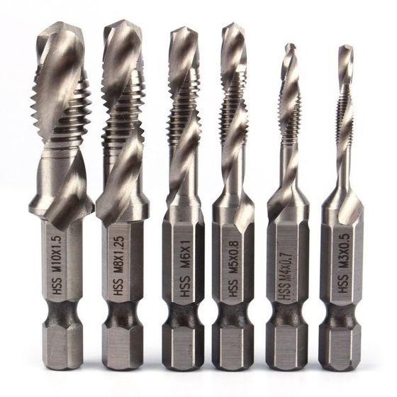 1/4""+Hex+Shank+Drill+Bit+HSS+Screw+Tap+Drill+Bits+Hss+Tap