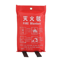 New National Standard Fire Protection Household Fire Blanket Fire Blanket Fire Equipment 1 Meter Silicone Fiberglass Catering Kitchen