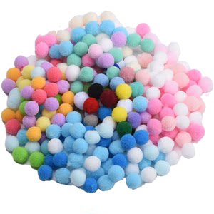 
10mm30 high elastic color small plush ball kindergarten children's handmade material jewelry accessories plush ball decoration